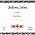 022 Free Printable Diploma Template Best Of Graduation With Free Printable Graduation Certificate Templates
