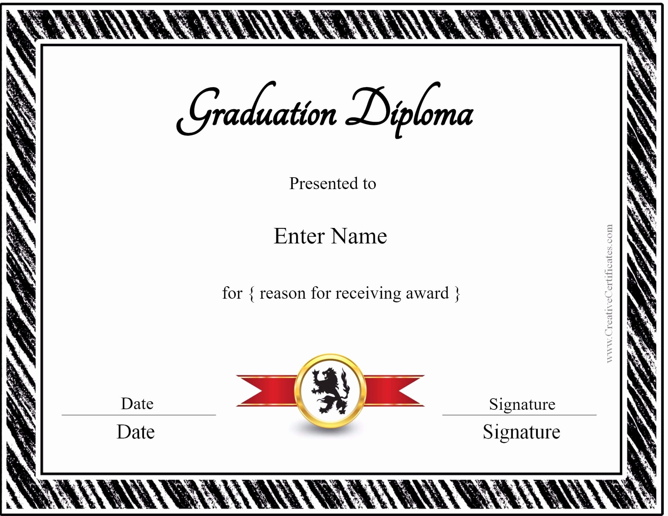 022 Free Printable Diploma Template Best Of Graduation With Free Printable Graduation Certificate Templates
