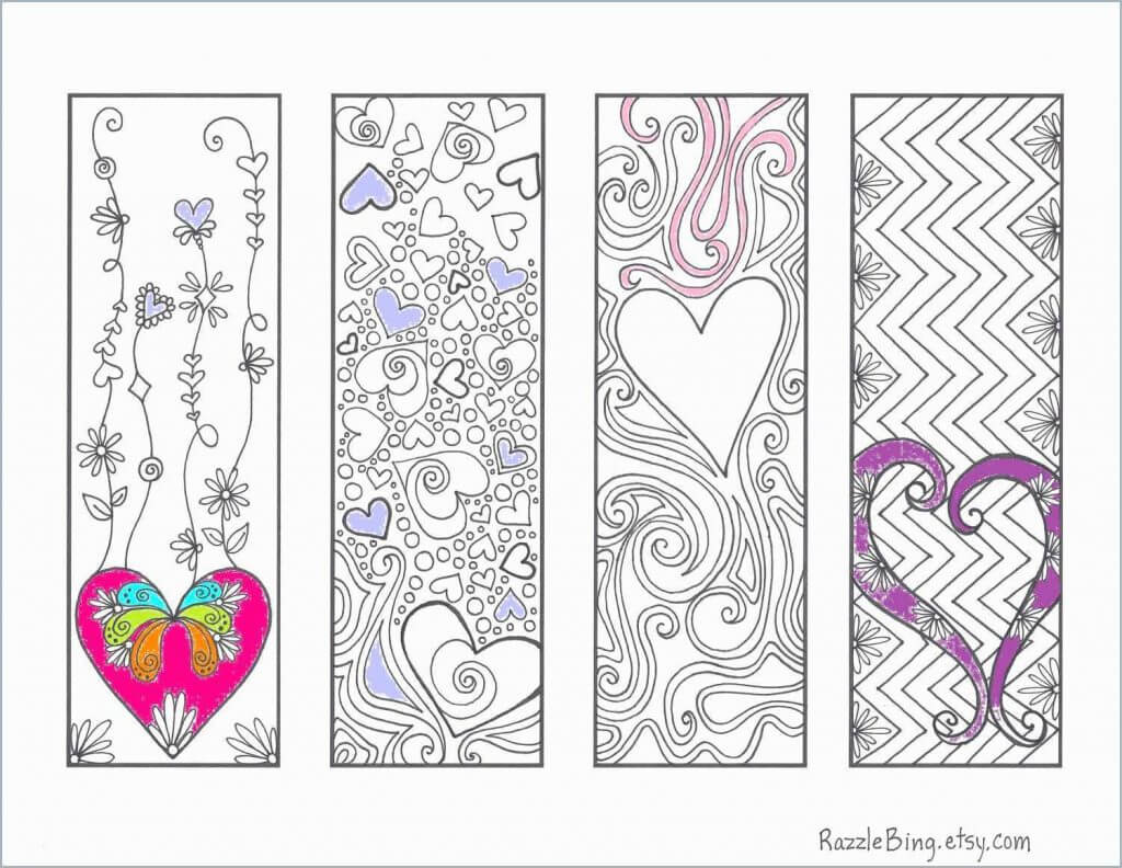 022 Printable Coloring Bookmarksf Lovely Blank Bookmark Pertaining To Free Blank Bookmark Templates To Print