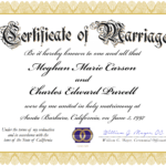 023 Certificate Of Marriage Template Ideas Fake Printable For Certificate Of Marriage Template