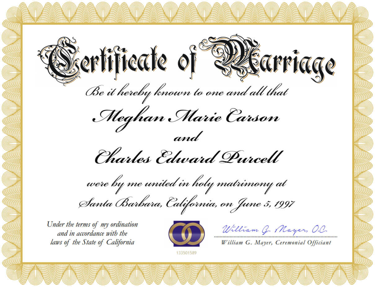 023 Certificate Of Marriage Template Ideas Fake Printable For Certificate Of Marriage Template