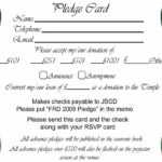 023 Free Pledge Card Template Of Sheets For Fundraising For Free Pledge Card Template