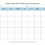 023 Weekly Teacher Lesson Plan Template Word Document Luxury Throughout Blank Syllabus Template