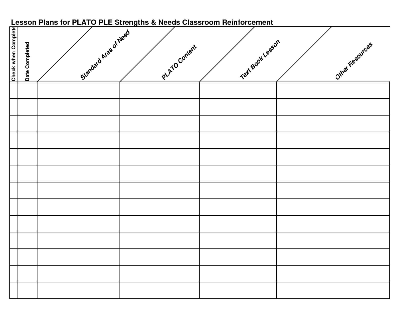 025 Template Ideas Best Images Of Printable Lesson Plan Book Intended For Teacher Plan Book Template Word