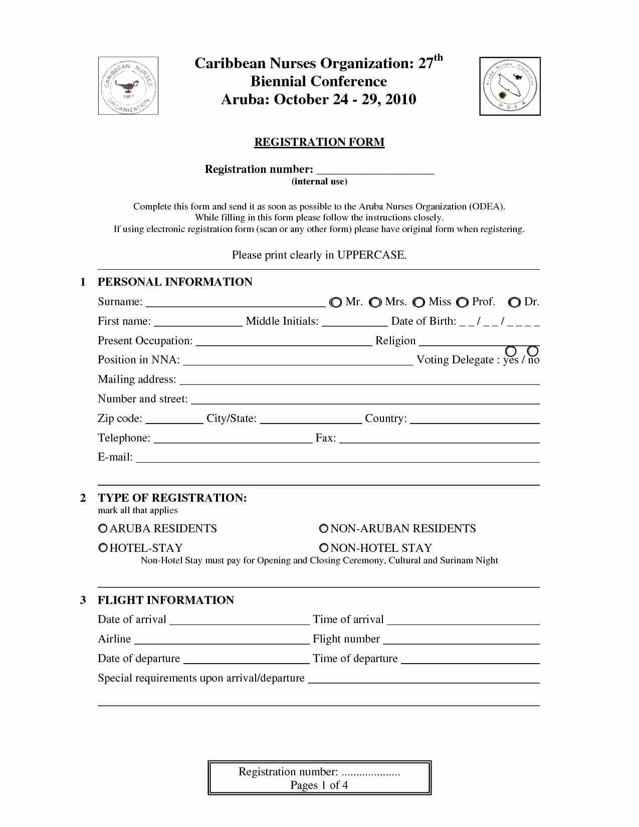 027 Camp Registration Form Template Word Luxury Printable With Regard To Camp Registration Form Template Word