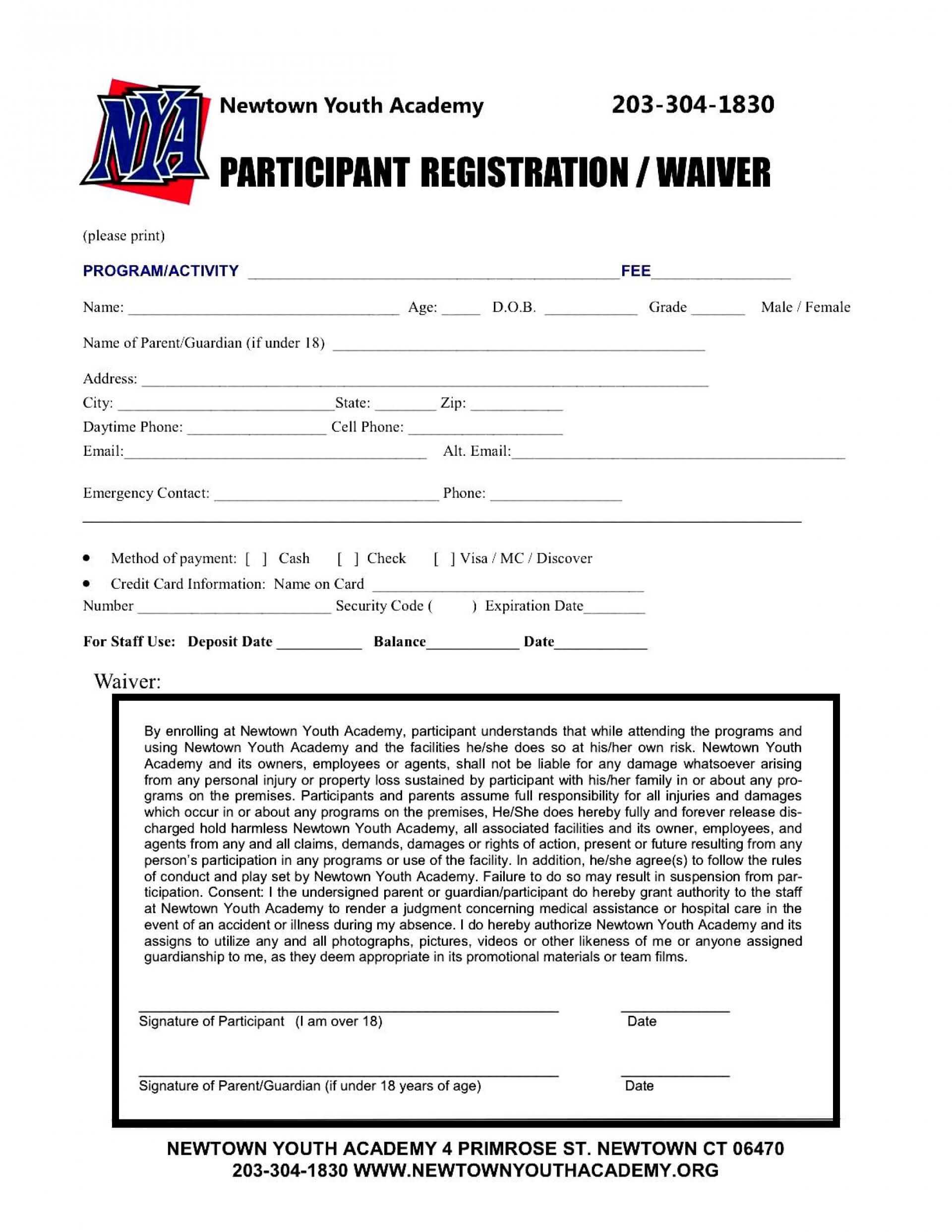 030 Employment Application Template Printable Registration Throughout Camp Registration Form Template Word