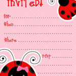 1) Free Printable Ladybug Invitation Blank Template. 2 For Blank Ladybug Template