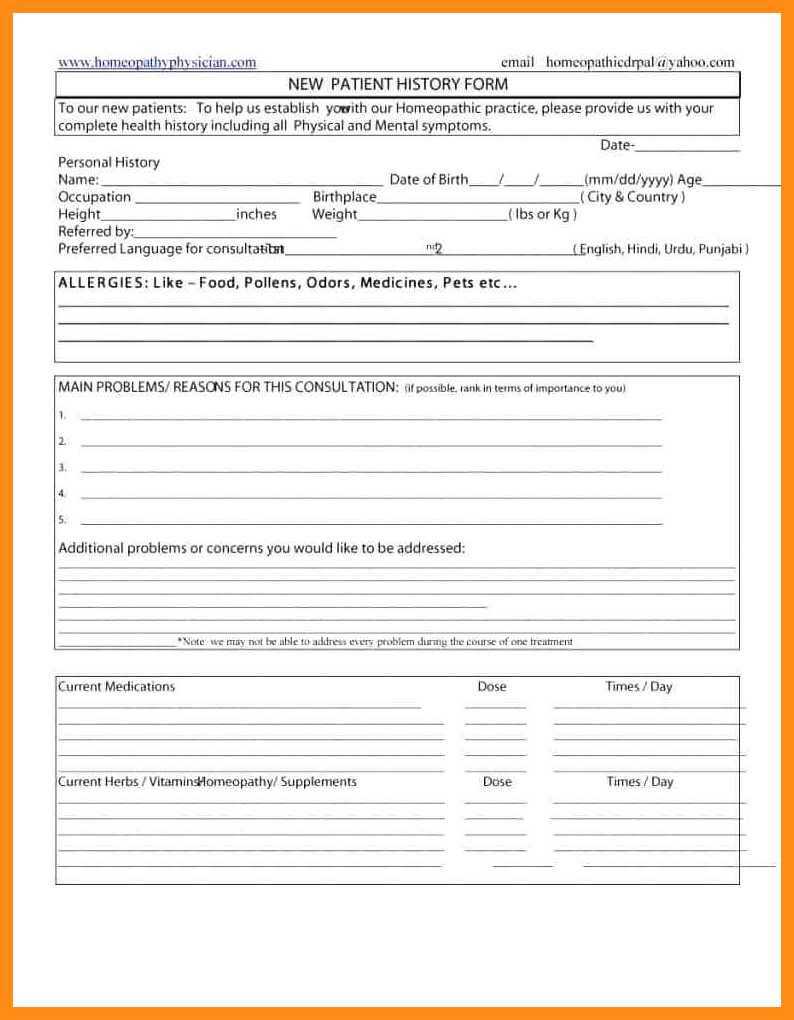 10 11 History And Physical Template Word | Elainegalindo With History And Physical Template Word