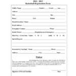 10+ Basketball Registration Form Samples In Camp Registration Form Template Word