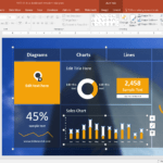 10 Best Dashboard Templates For Powerpoint Presentations Throughout Free Powerpoint Dashboard Template