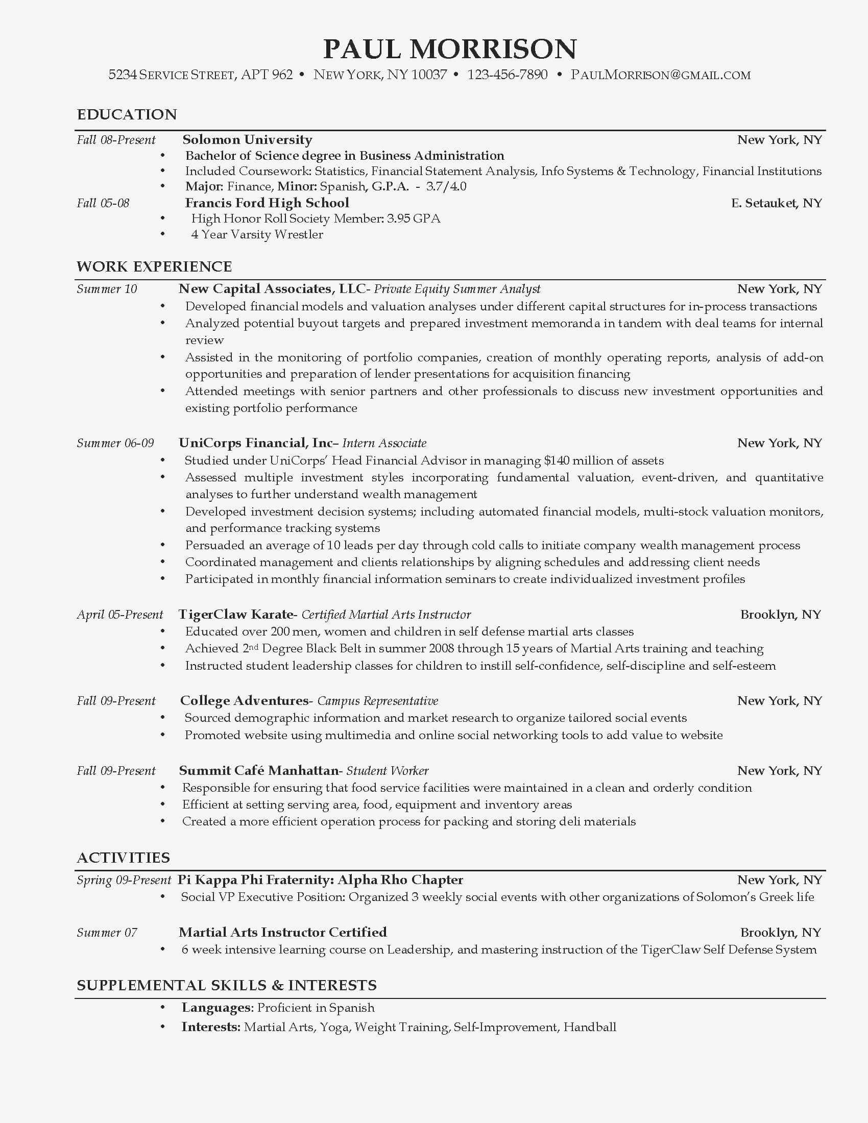 10+ College Student Resume Templates Microsoft Word In College Student Resume Template Microsoft Word