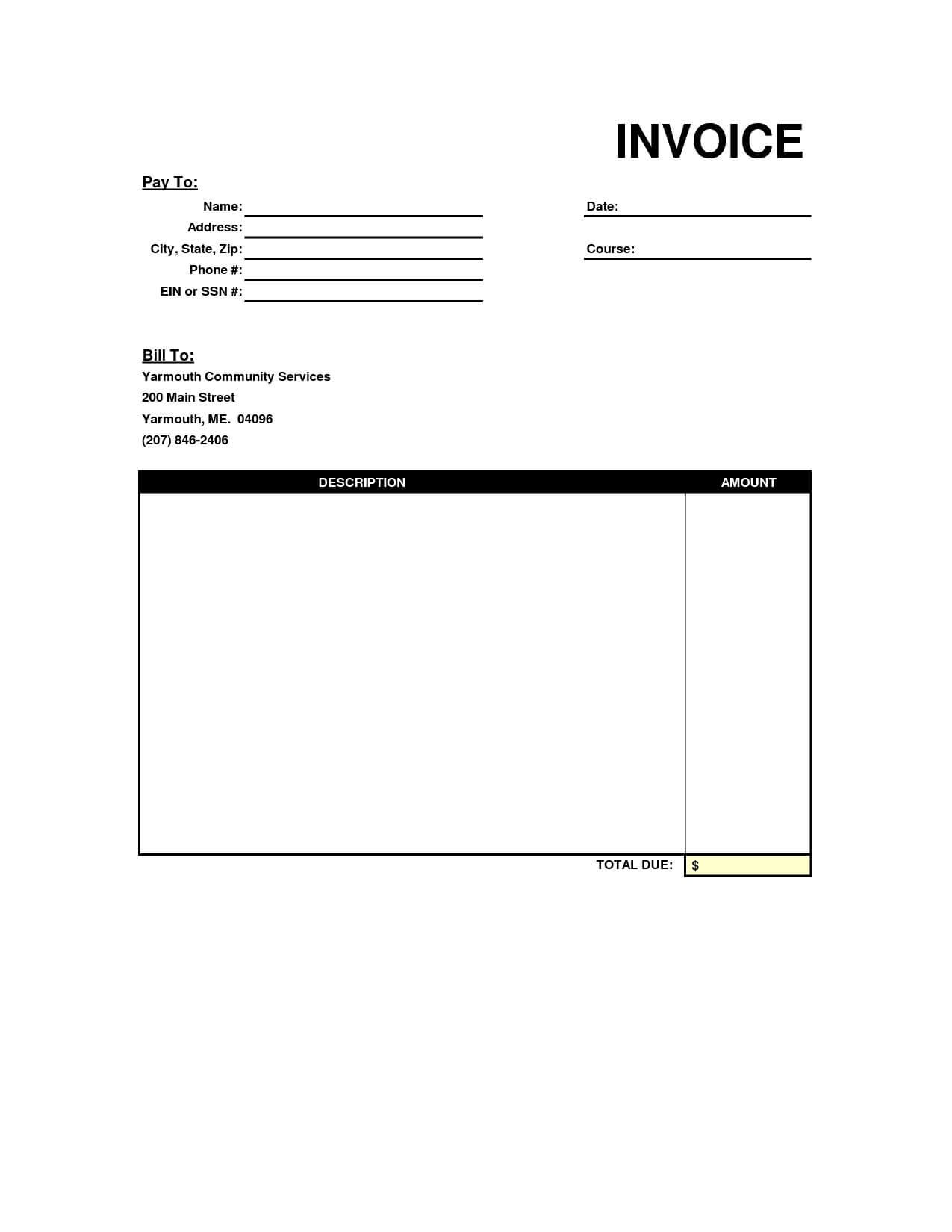 10 Images About Invoice On Pinterest Shops Words And For Within Web Design Invoice Template Word