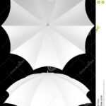 10 Rib Blank Umbrella Template Isolated Stock Photo With Regard To Blank Umbrella Template