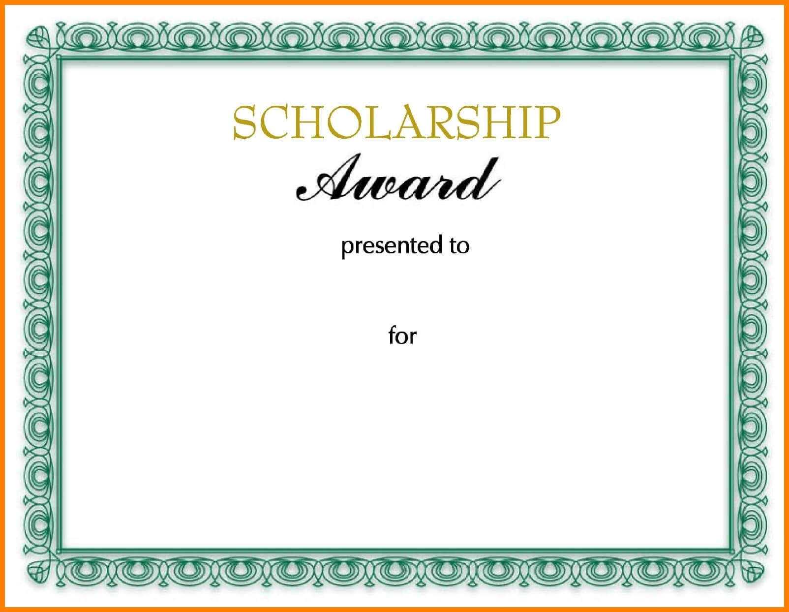 10+ Scholarship Award Certificate Examples – Pdf, Psd, Ai Regarding Scholarship Certificate Template