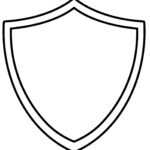 10 Shield Design Template Images – Blank Superhero Shield Regarding Blank Shield Template Printable