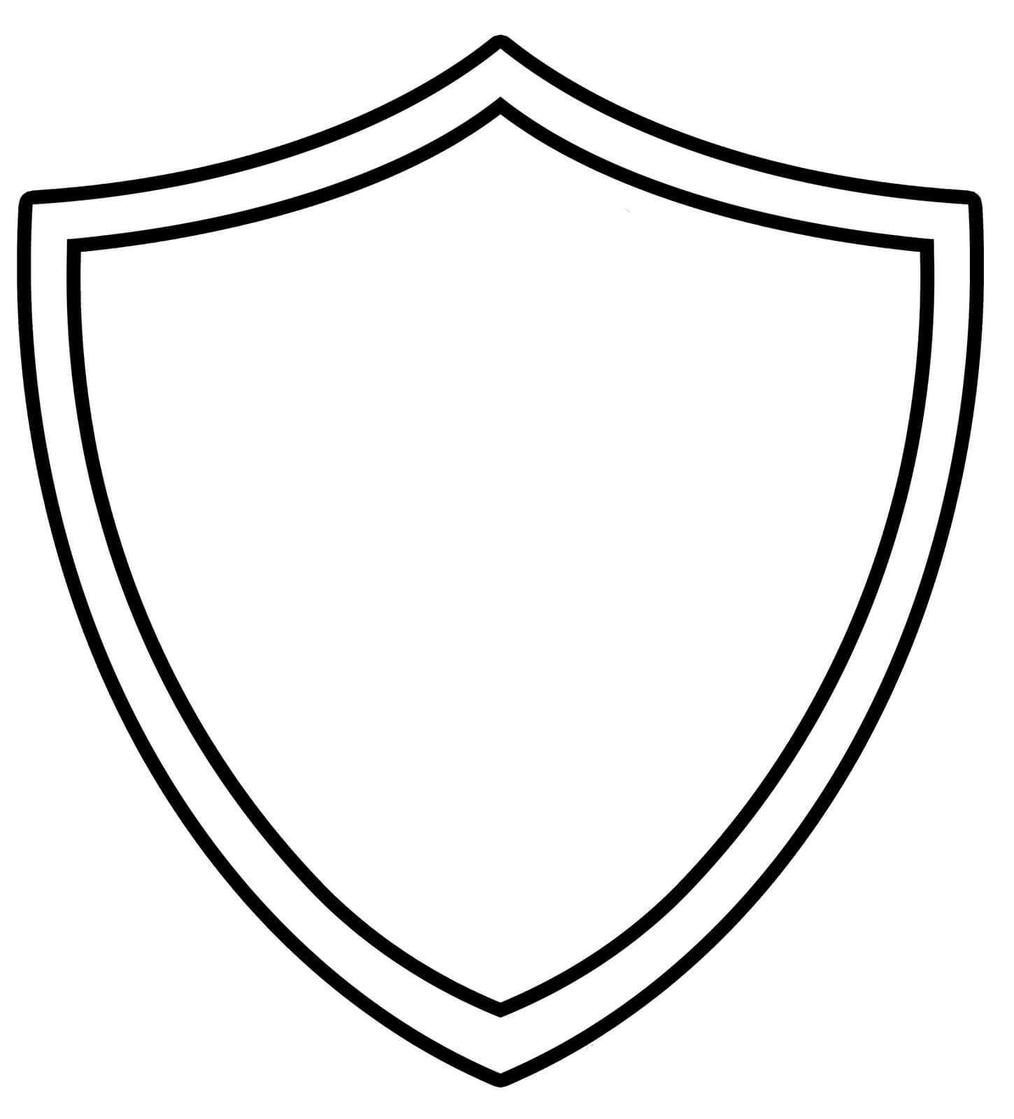 10 Shield Design Template Images – Blank Superhero Shield Regarding Blank Shield Template Printable