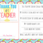 10 Teacher Gift Ideas W/ Free Printable Gift Tags – Hip2Save In Thank You Card For Teacher Template
