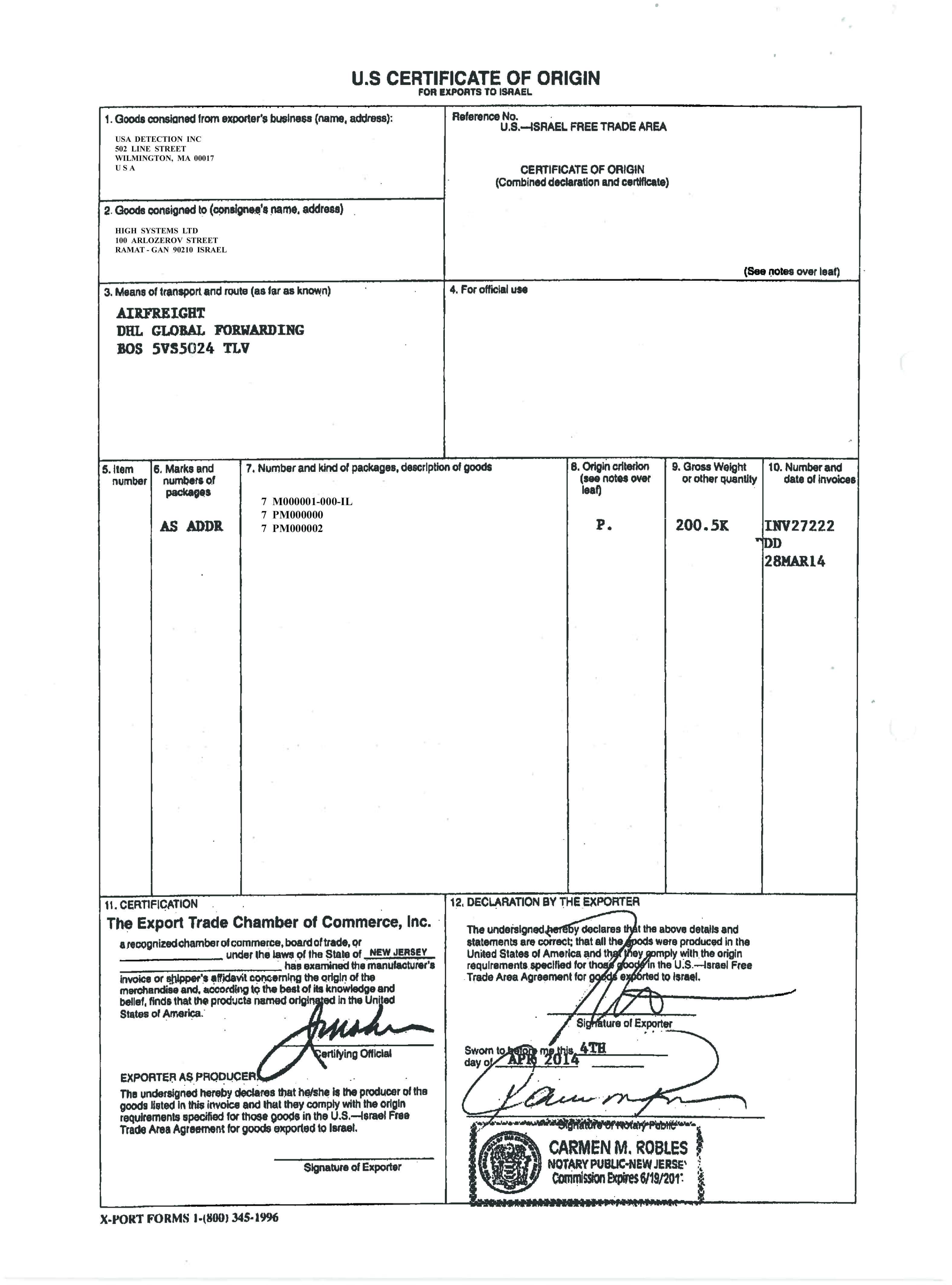 10 Template For Certificate Of Origin | Payment Format Within Certificate Of Origin Form Template