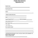 10 Workshop Registration Forms – Free Sample, Example Format Intended For Seminar Registration Form Template Word