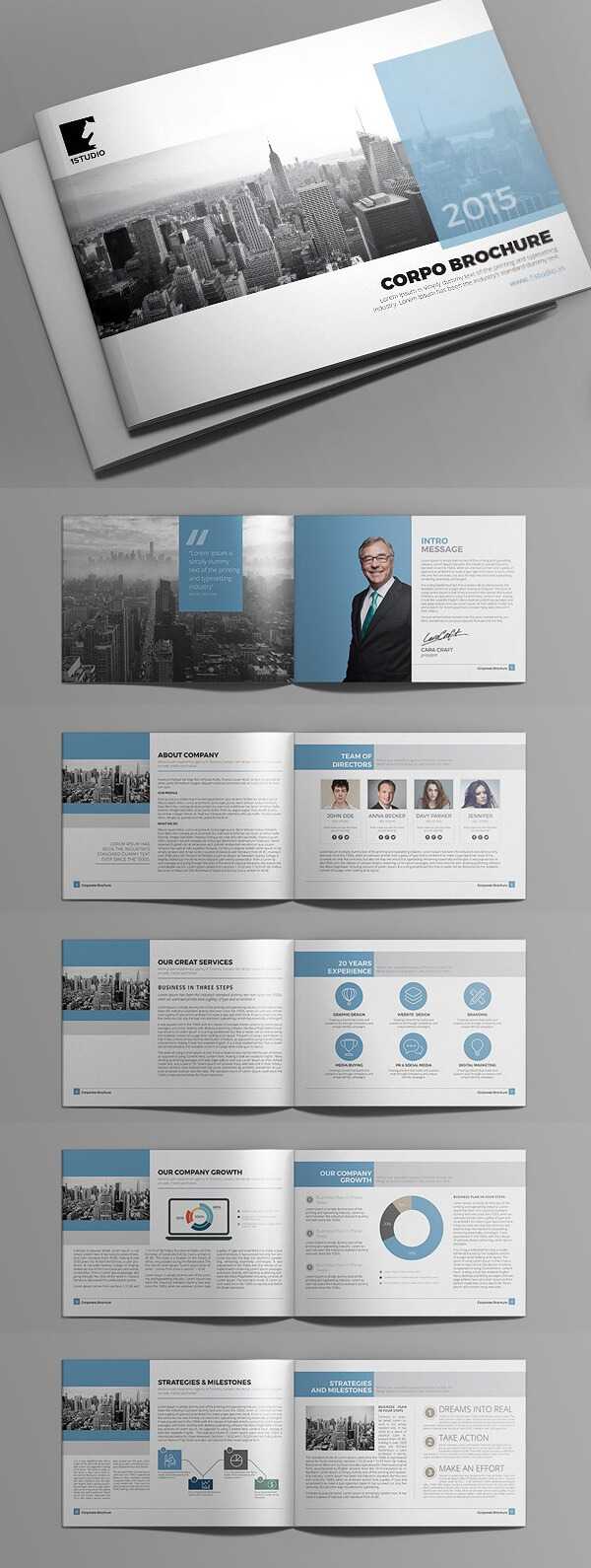 100 Professional Corporate Brochure Templates | Design With Regard To Professional Brochure Design Templates