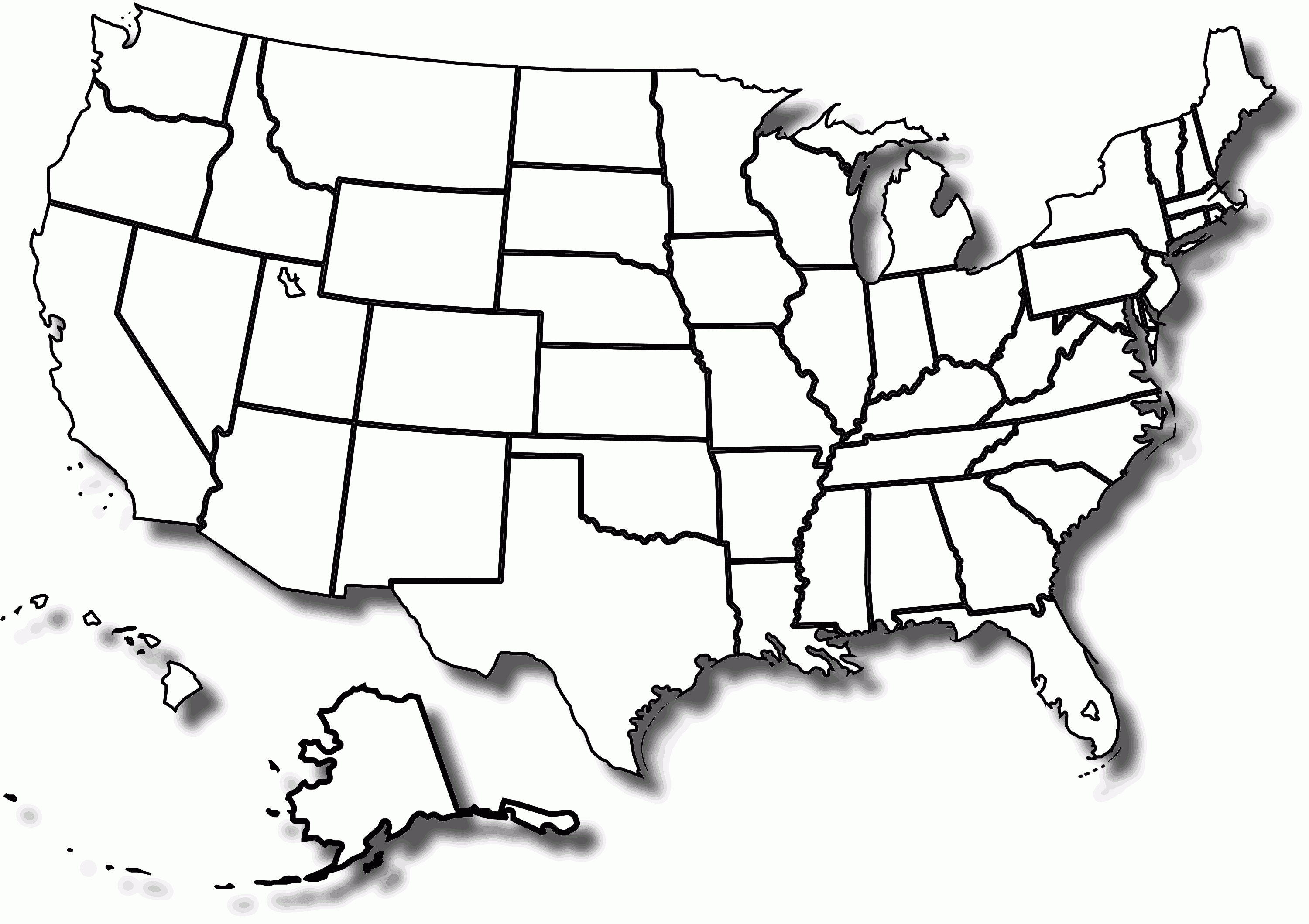 1094 Views | Social Studies K 3 | United States Map Throughout Blank Template Of The United States