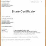 11+ Free Company Share Certificate Template | Psychic Belinda With Share Certificate Template Companies House