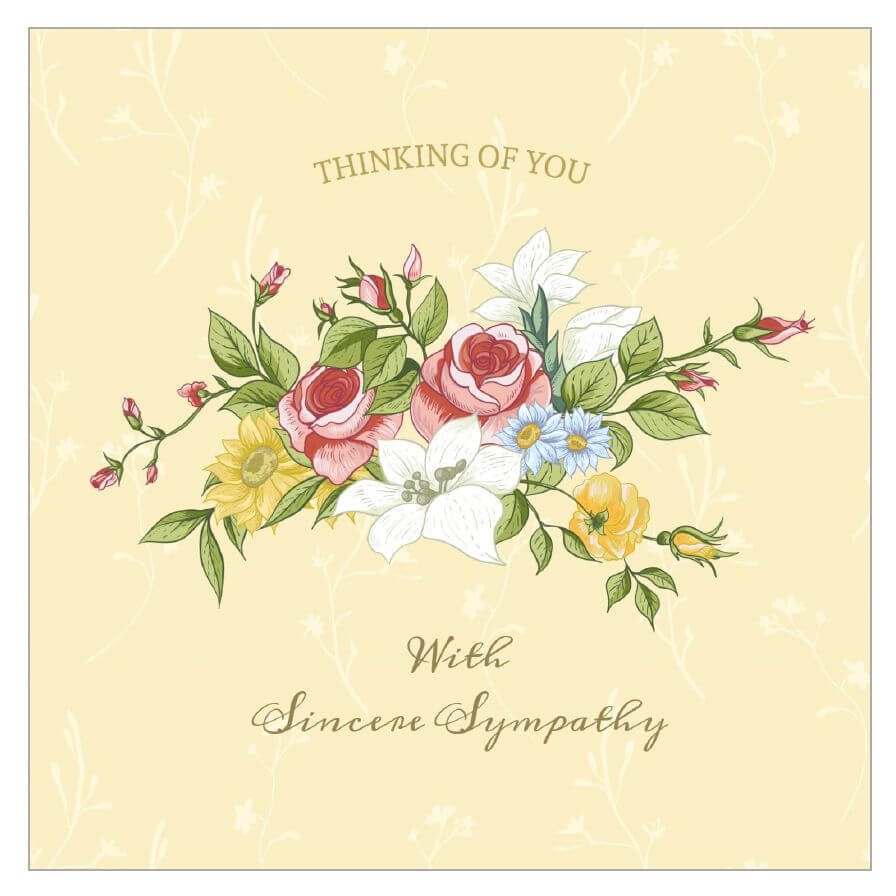 11 Free, Printable Condolence And Sympathy Cards With Regard To Sympathy Card Template