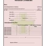 11+ Medical Certificate Templates For Leave – Pdf, Doc In Leaving Certificate Template