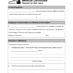 11+ Medical Certificate Templates For Leave – Pdf, Doc In Leaving Certificate Template