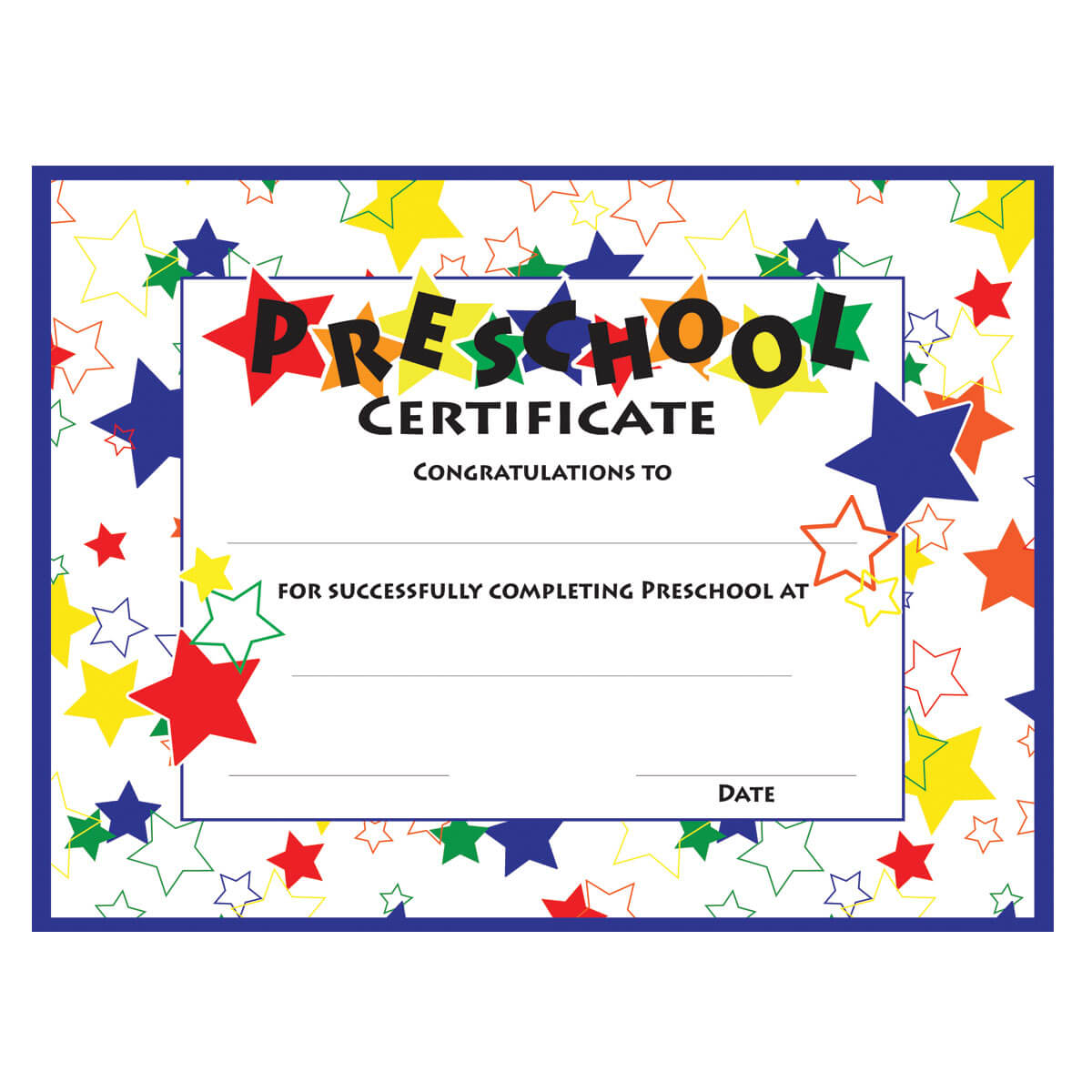 11+ Preschool Certificate Templates – Pdf | Free & Premium In Free Printable Certificate Templates For Kids