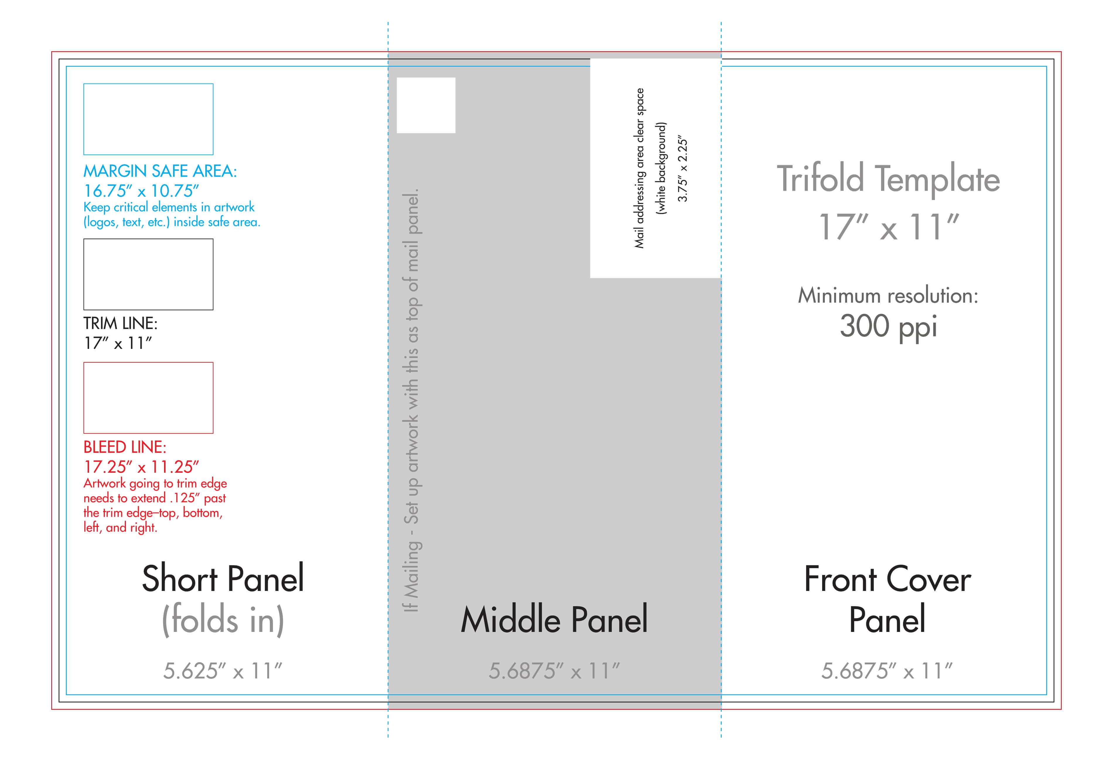 11" X 17" Tri Fold Brochure Template – U.s. Press Pertaining To 11X17 Brochure Template