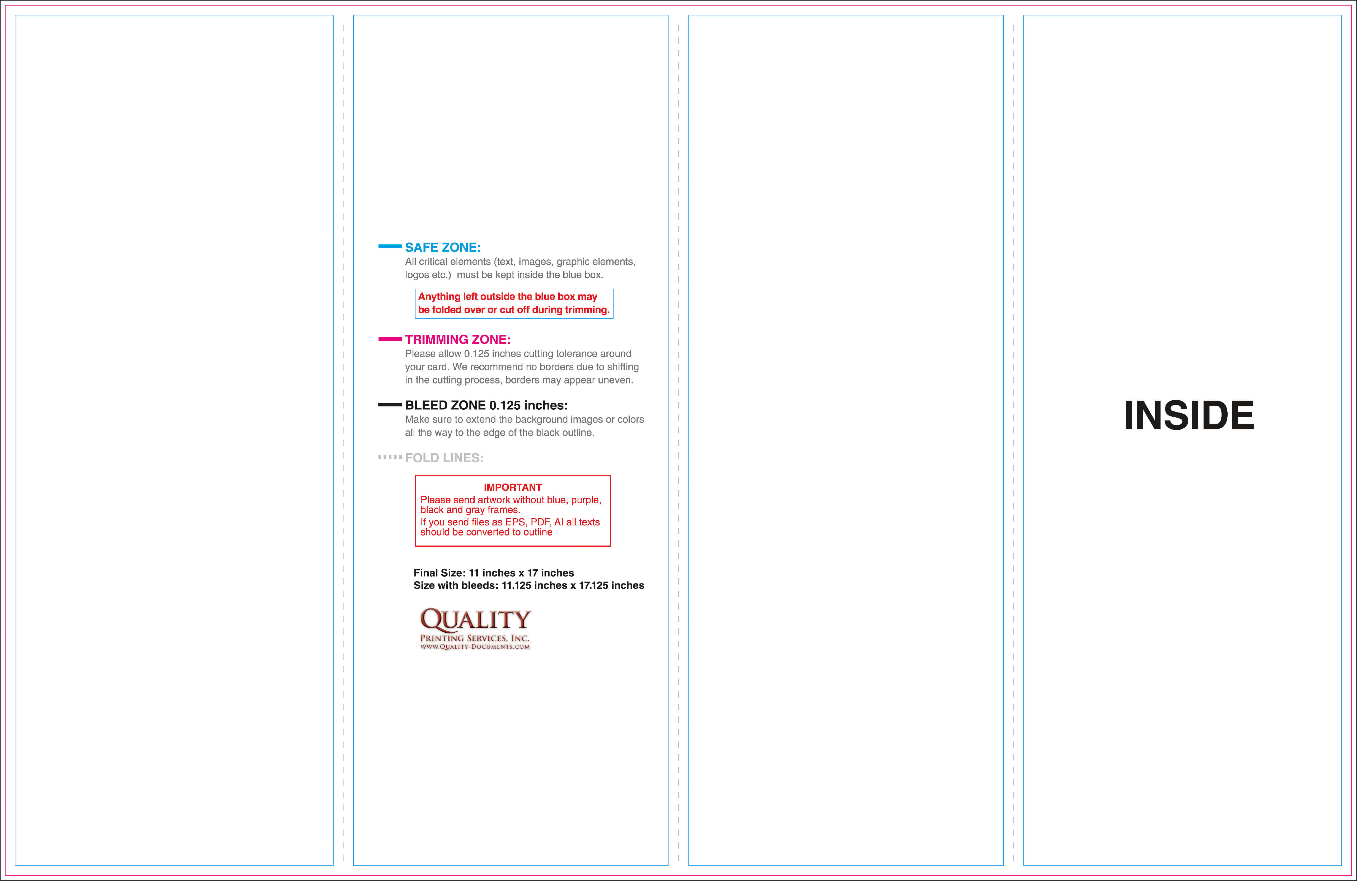 11X17 Brochure Templates Intended For 11X17 Brochure Template