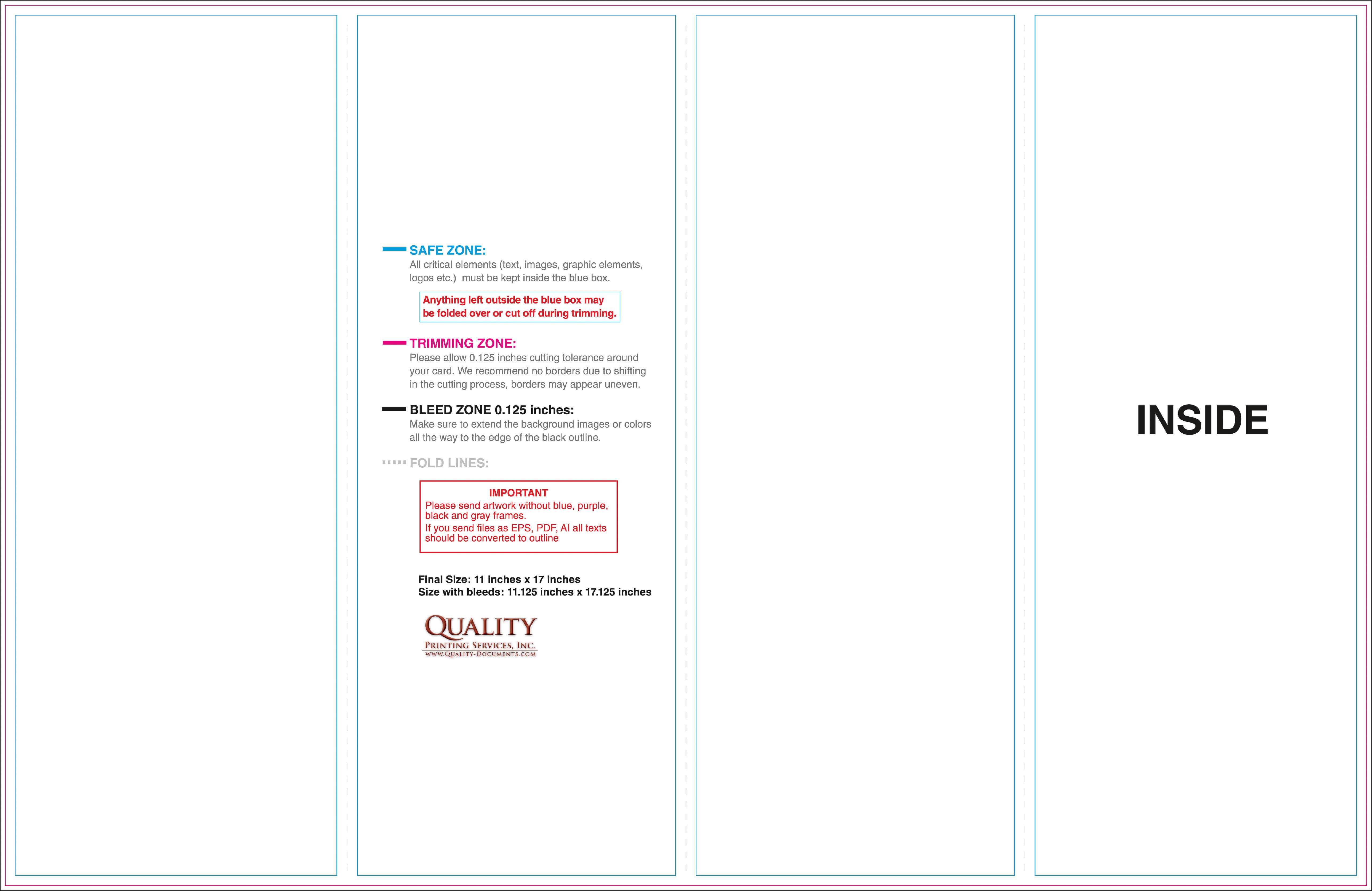 11X17 Brochure Templates Intended For 11X17 Brochure Template