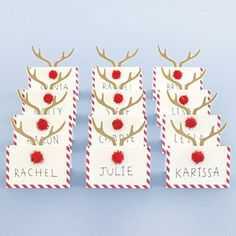 12 Best Christmas Table Place Cards Images In 2015 Within Christmas Table Place Cards Template