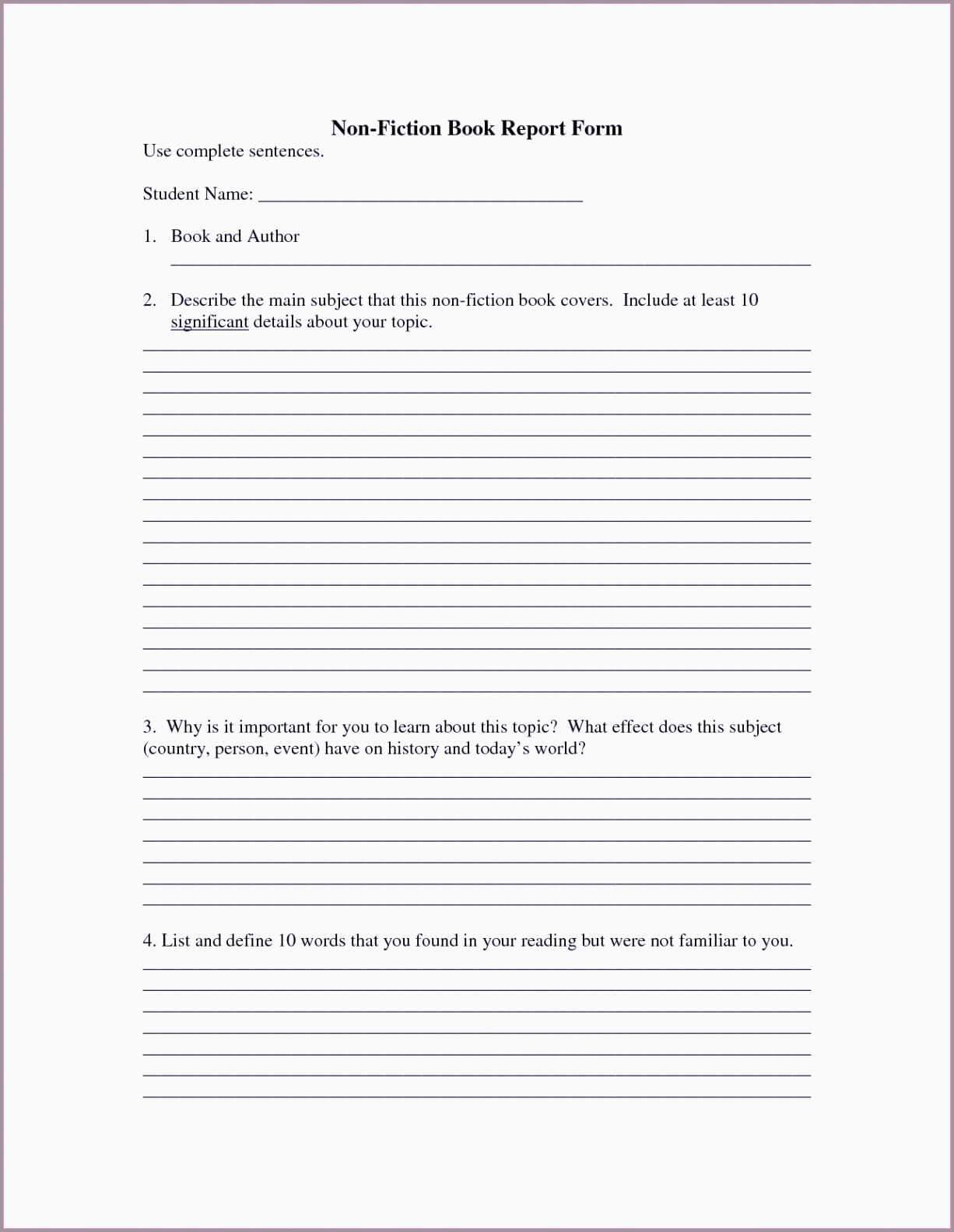 12 Book Report Templates For 2Nd Grade | Proposal Resume Throughout Second Grade Book Report Template