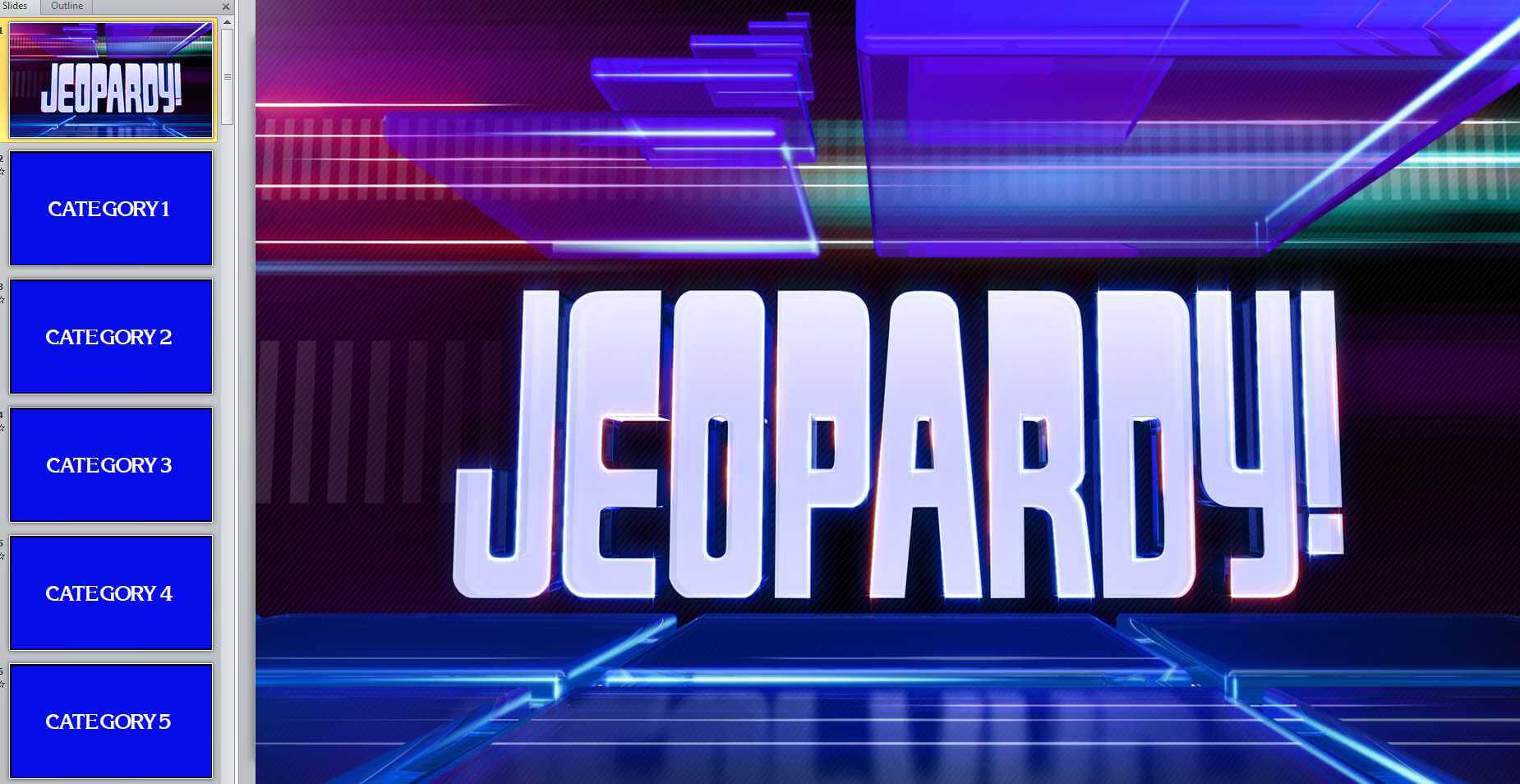 12 Free Jeopardy Templates For The Classroom Pertaining To Jeopardy Powerpoint Template With Score