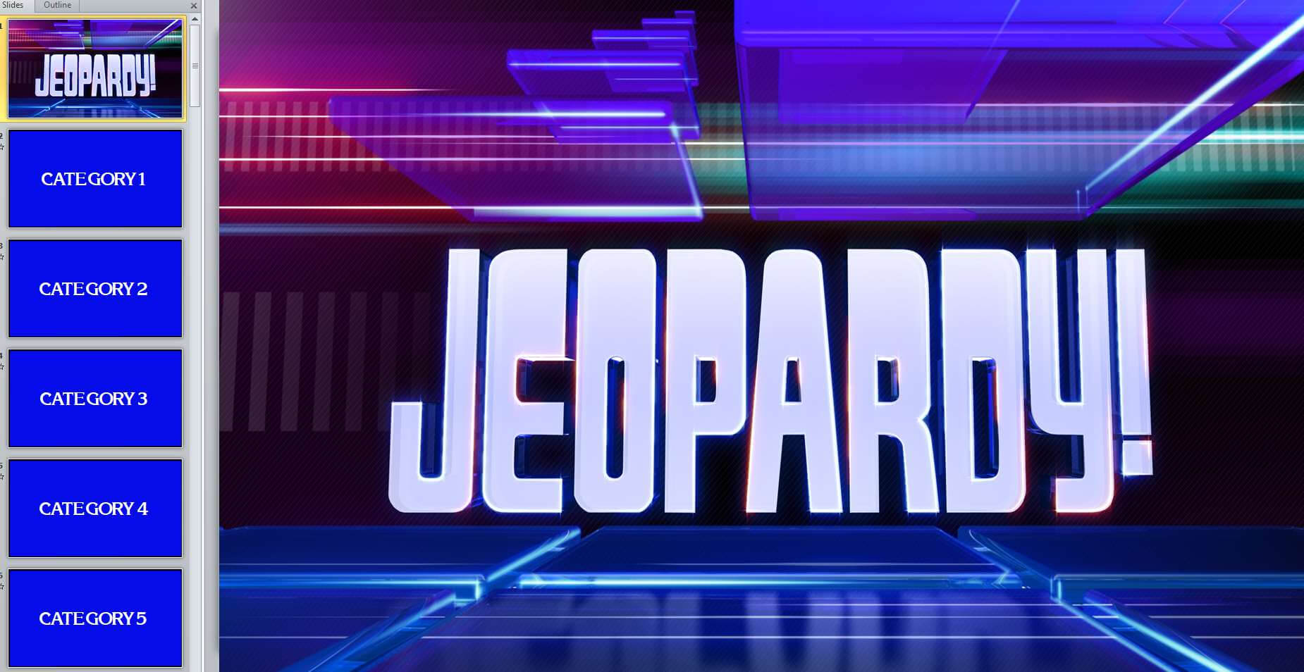 12 Free Jeopardy Templates For The Classroom Within Jeopardy Powerpoint Template With Sound