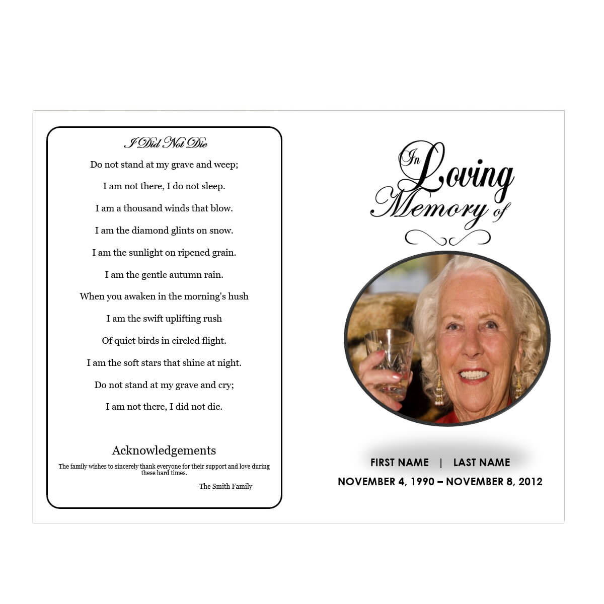12 Obituary Template For Microsoft Word | Proposal Letter For Free Obituary Template For Microsoft Word