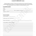 12 Patient Complaint Form Samples – Free Sample, Example Inside Patient Report Form Template Download