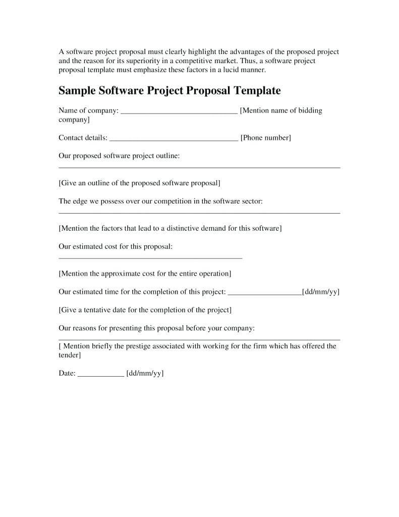 12+ Software Project Proposal Examples – Pdf, Word | Examples Within Software Project Proposal Template Word