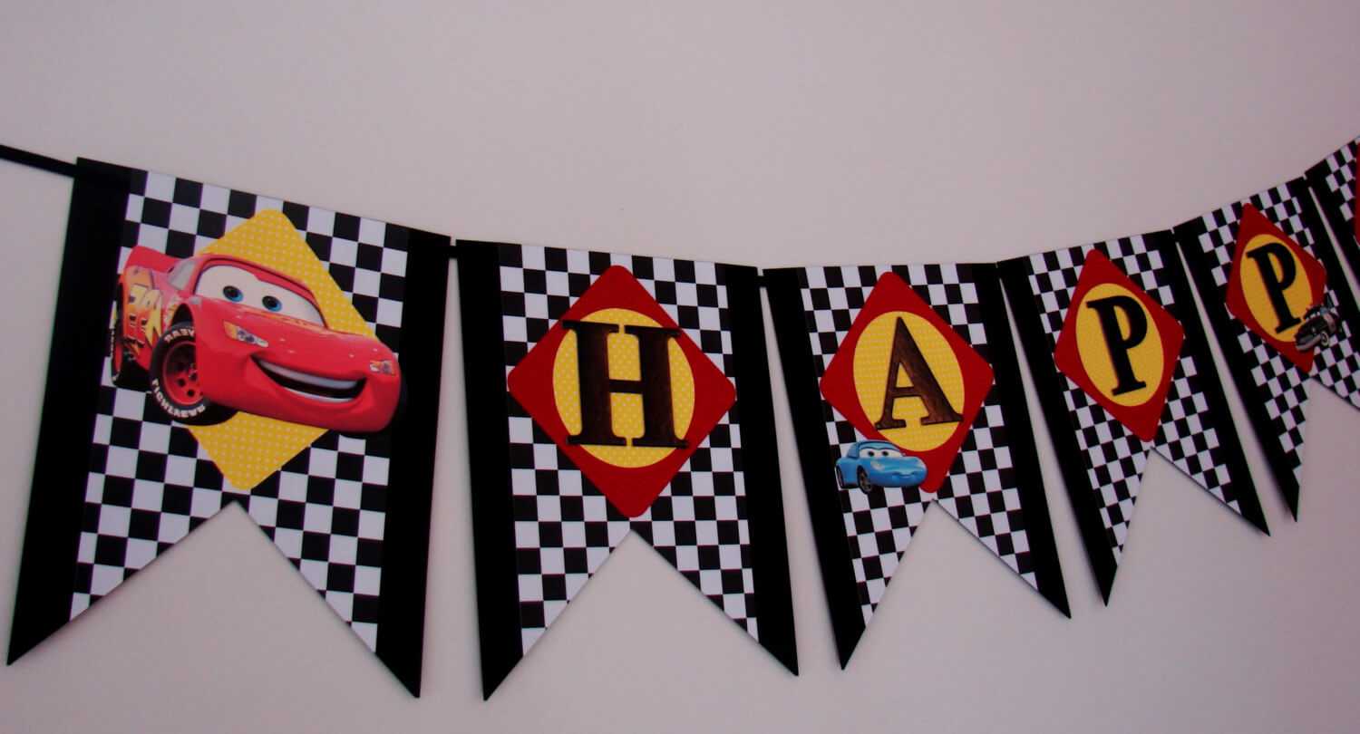 13 Best Photos Of Free Printable Disney Cars Happy Birthday Throughout Cars Birthday Banner Template