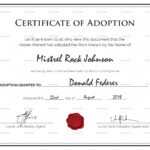 14+ Adoption Certificate Templates | Proto Politics Intended For Adoption Certificate Template