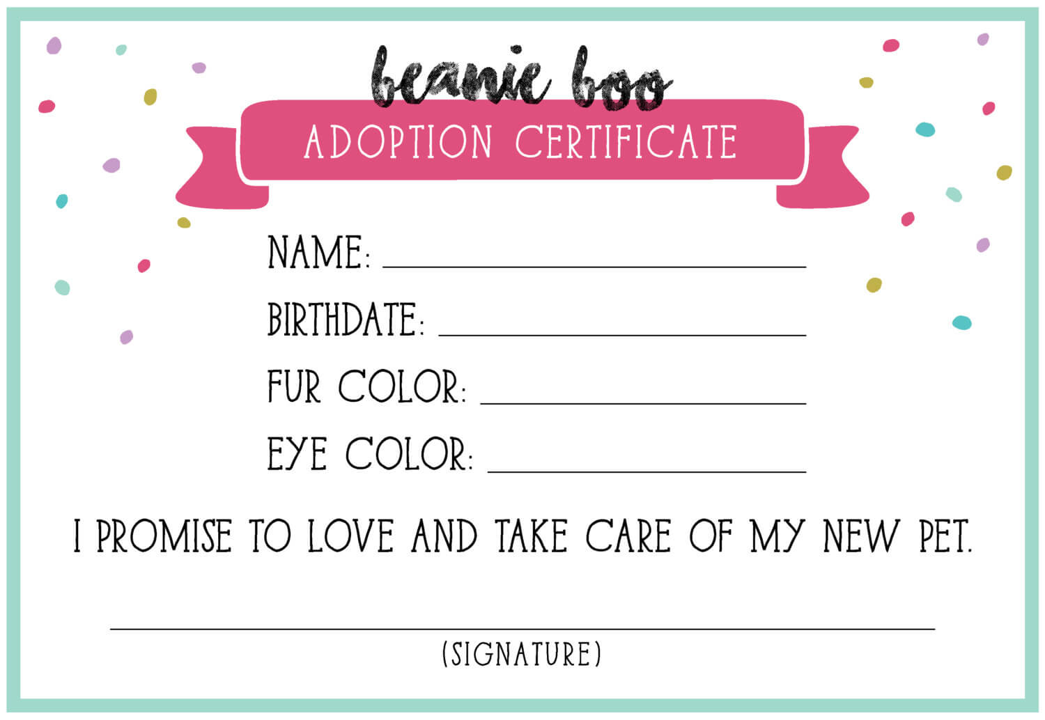 14+ Adoption Certificate Templates | Proto Politics Within Toy Adoption Certificate Template