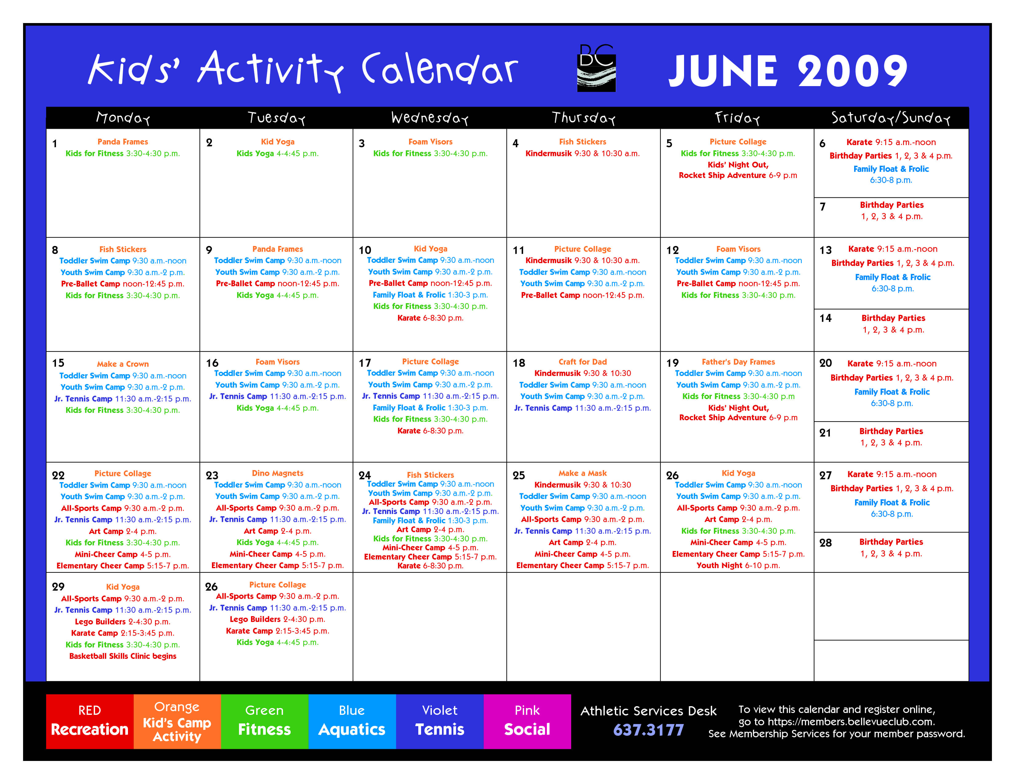 14 Blank Activity Calendar Template Images – Printable Blank Throughout Blank Activity Calendar Template