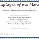 14+ Employee Of The Month Certificate | This Is Charlietrotter Throughout Employee Of The Month Certificate Template With Picture