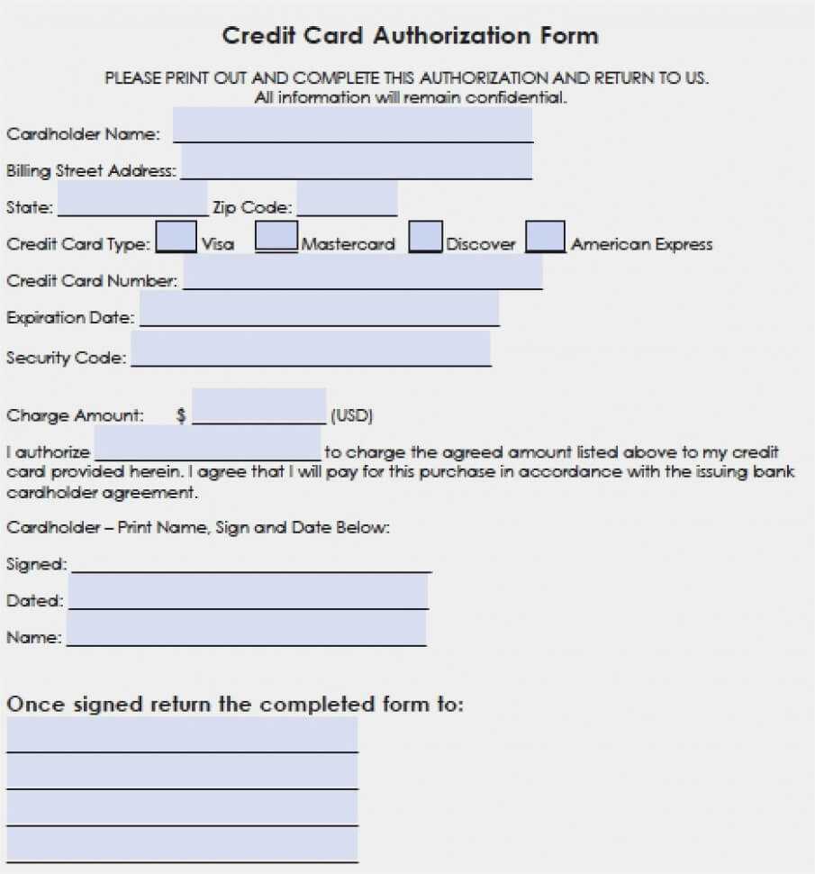 14 Hilton Credit Card | Realty Executives Mi : Invoice And Inside Authorization To Charge Credit Card Template