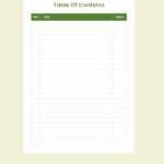 15 Best Table Of Content Templates For Your Documents Intended For Blank Table Of Contents Template