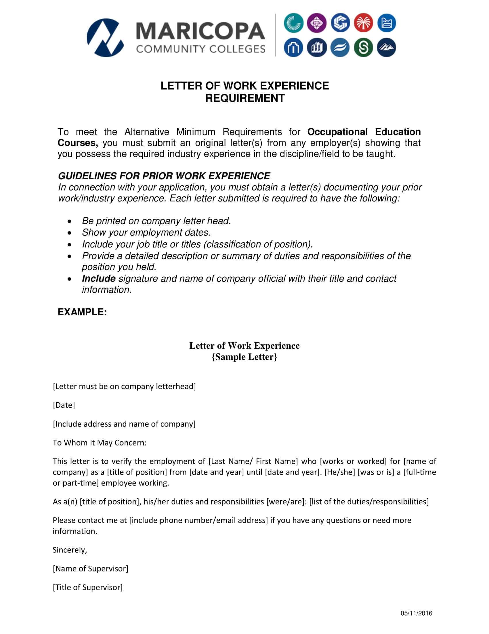 15+ Experience Letter Templates In Pdf | Free & Premium With Template Of Experience Certificate