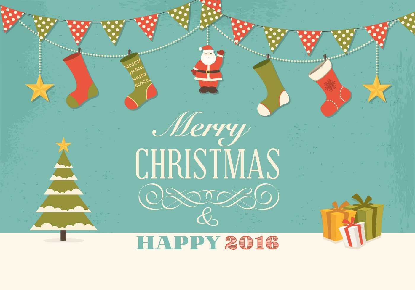 15+ Free Christmas Vector Graphics With Regard To Adobe Illustrator Christmas Card Template