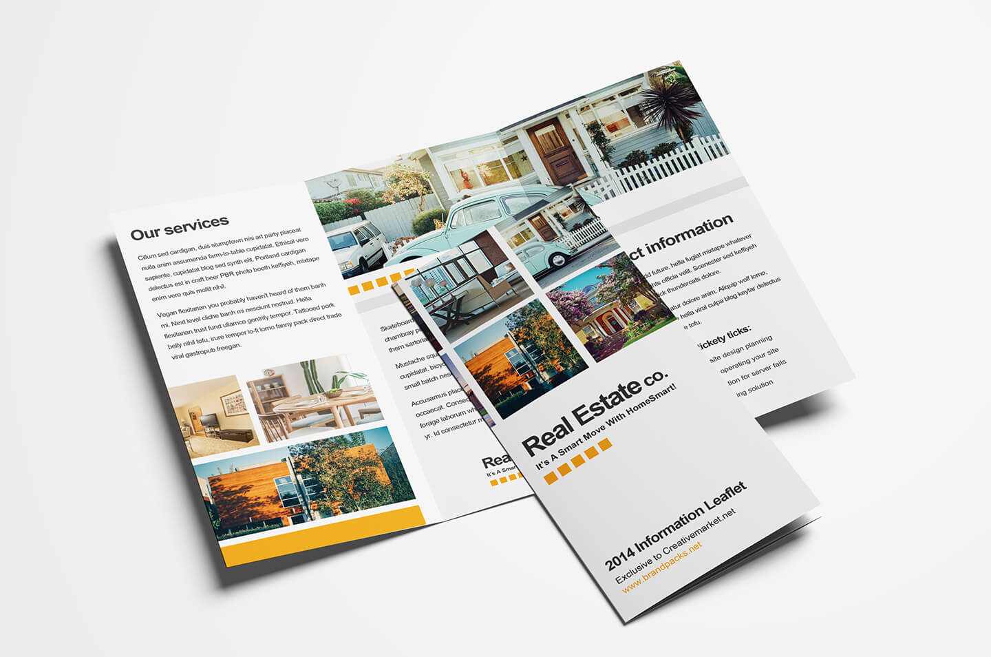 15 Free Tri Fold Brochure Templates In Psd & Vector – Brandpacks Pertaining To Adobe Tri Fold Brochure Template